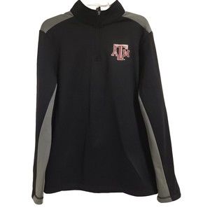 Fanatics Men's NCAA Texas A&M Aggies 1/4 Zip Long Sleeve Pullover Size Medium